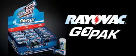Rayovac Go-Pak Batteries come in AA or AAA!